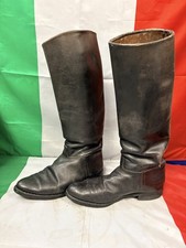 Bottes en cuir fauve pour