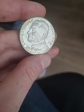 1 Piece Médaille Jean Paul 2 Bronze Argenté 