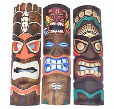 3 Masques Tiki Muraux 50Cm 3