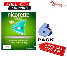 6 x Nicorette ORIGINAL Chewing