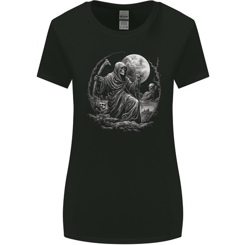 Faucheuse avec une pleine lune - avec,