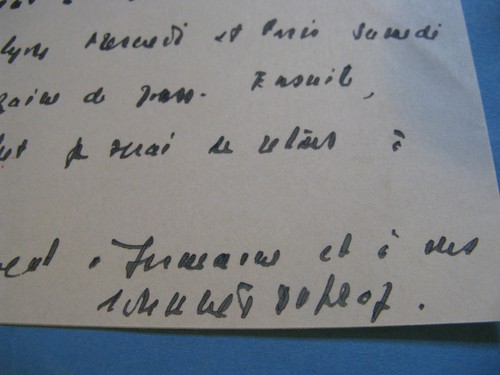 Joannes dupraz autographe - dupraz,
