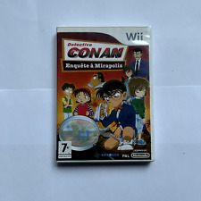 DETECTIVE CONAN ENQUETE A MIRAPOLIS JEU WII AVEC NOTICE