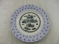 Ancienne assiette rébus, Choisy le Roi, 35, on ne saurait livrer bataille