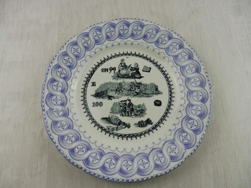 Ancienne assiette rébus