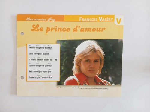 Carte fiche francois valery - -,