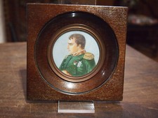 véritable miniature peinte à la main,representant Napoleon en buste