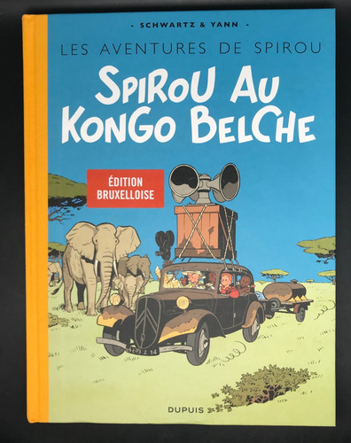 Schwartz spirou au kongo - spirou,