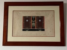 Tableau encadré Gouache + crayon artiste Brenet ? (L18/N10)