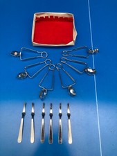 LOT DE 6 PINCE A ESCARGOT INOX