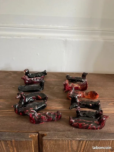 Porte couteau chien - , en