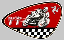 TT ISLE OF MAN BIKER 10X6,5cm