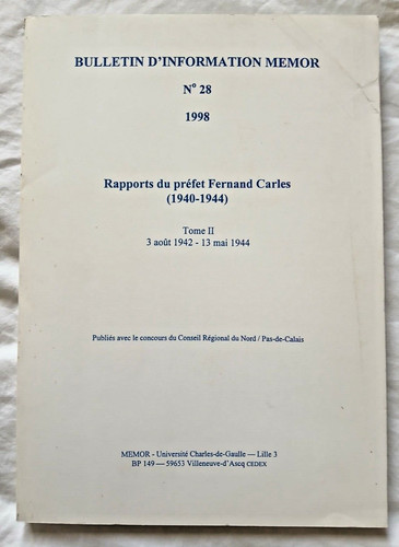 Rapports préfet fernand - du,