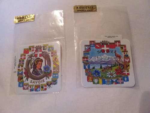 Lot anciens autocollants - de,