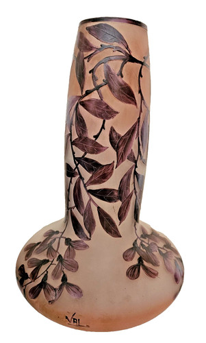 Art nouveau vase - art, verrerie