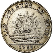 France, Jeton, Louis XIV, Etats de Bourgogne, History, 1713, TTB+, Argent