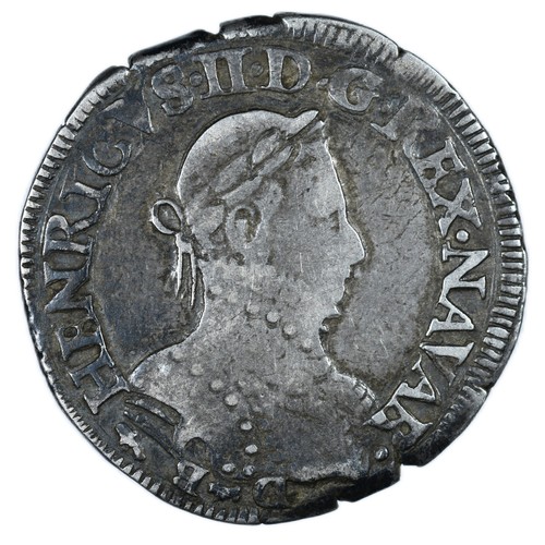 Henri navarre béarn teston - henri, navarre-béarn