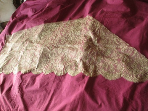 Volant dentelle calais soie - volant,