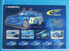 SUBARU WORLD RALLY TEAM 2001 - IMPREZA WRC OFFICIAL STICKER AUTOCOLLANT