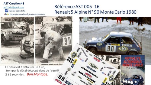 Decal renault 5 alpine - 5,