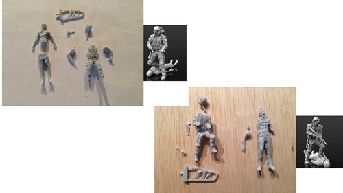 Figurines resine au - 1/35,