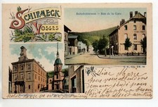 SCHIRMECK  Alsace Bas Rhin CPA 67 gruss carte 2 vues