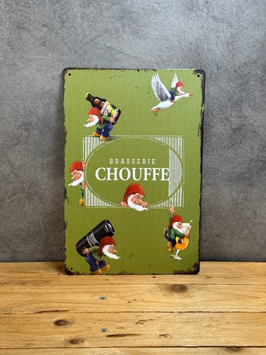 Plaque métal chouffe 123 - plaque,