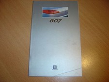 CATALOGUE Peugeot 607 de 2001