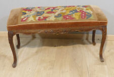 Banquette De Piano, Bout De Lit De Style Louis XV Tapisserie Au Petit Point XIX
