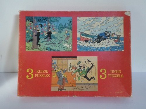 Tintin boite 3 puzzles - boite,