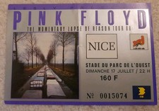 Pink Floyd ticket de concert