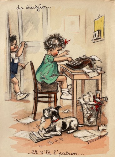 Lithographie ancienne avec