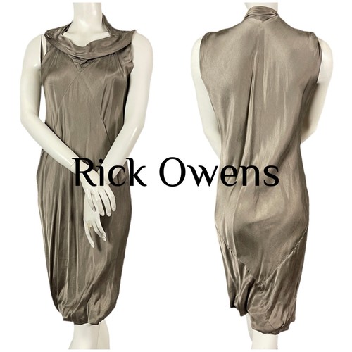 Robe satin rick owens bronze - robe,