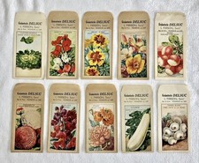 10 ANCIENS SACHETS DE GRAINE
