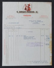 Facture VOIRON 1940 BRUN PEROD DISTILATEUR CHINA GENTIANE llustrée 83