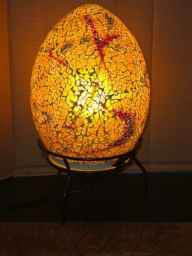 Lampe oeuf brisure verre - lampe,