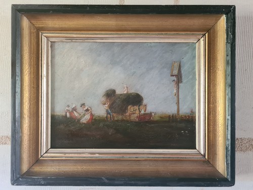 Ravissant tableau huile - , sur
