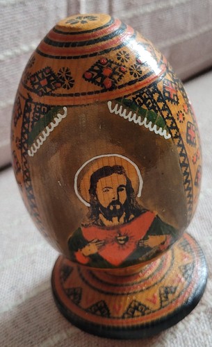 Oeuf icones russe bois - oeuf,