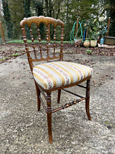 Chaise de concert en bois et dorure du 19ème siècle