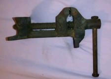 ANCIEN ETAU D'ETABLI ET ENCLUME EN FER BIJOUTIER HORLOGER XXEME ART POPULAIRE