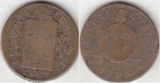 Monnaie Française Sol aux balances 1793 BB