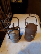 2 lampes de mineurs acetylene.