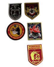 LOT de 5 Tissus POMPIERS