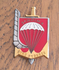 Insigne 3° RPIMa Régiment Parachutiste Infanterie Marine   / Delsart  /H197