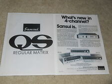 Sansui Quad Ad, 1976, 2 Pg