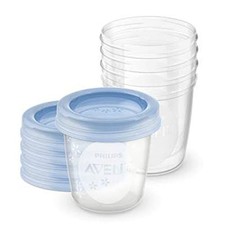 Philips Avent Lot de 5 Pots de Conservation et leurs Couvercles Vissables 180 ml