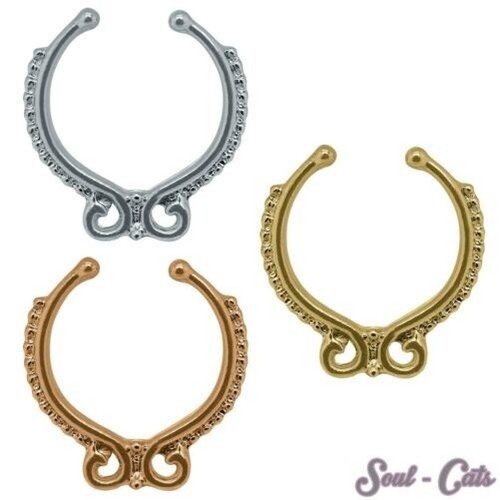 Faux piercing septum - faux,