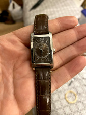 Montre femme Louis Pion bracelet en cuir marron