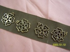 Breloque. Fleurs pendentif -