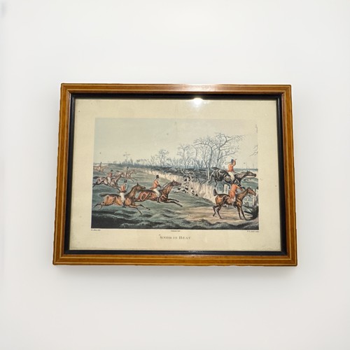 Gravure ancienne chasse - , à